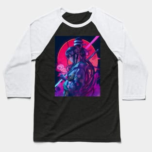 Neon samurai girl Baseball T-Shirt